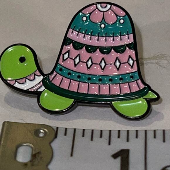 Turtle in Turtle Neck Sweater Pin Brooch - Picture 1 of 1
